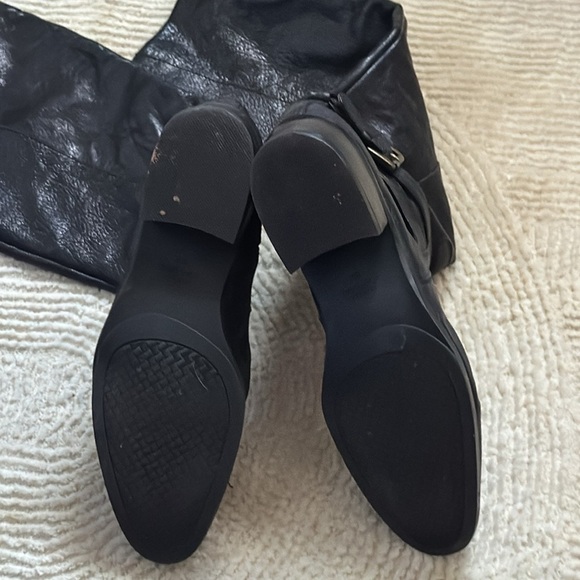 Circa Joan David Sz 9 1/2 black leather tall boots - Picture 5 of 11